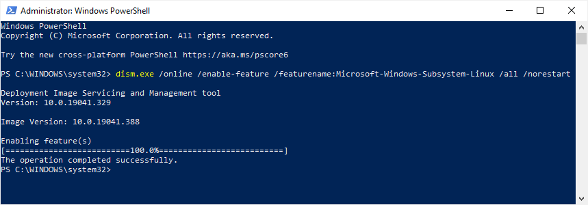 Screenshot of PowerShell Output